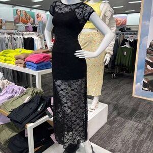 Elegant Black Lace Dress